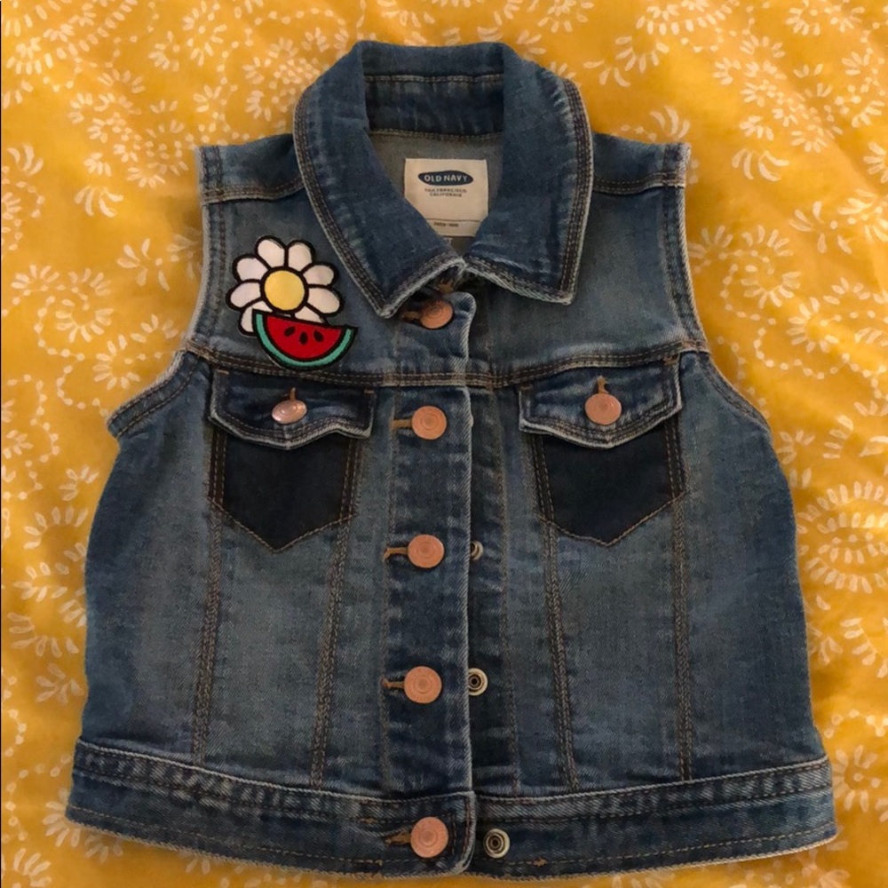 Toddler Girl Denim Vest